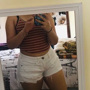 EXPRESS shortie low-rise shorts